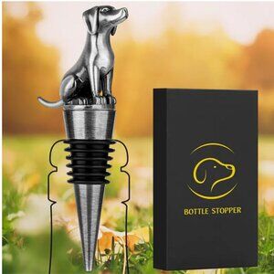 Labrador Retriever Bottle Stopper in Box w/ Gift Card NEW